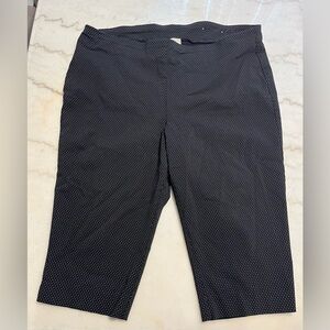 Chico's Navy Polka Dot Chinos